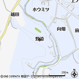 愛知県新城市浅谷（野添）周辺の地図