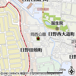 日野岡西公園周辺の地図