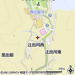 京都府宇治市西笠取（辻出川西）周辺の地図