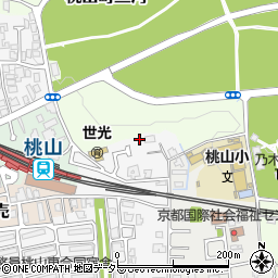 京都府京都市伏見区桃山町松平武蔵23周辺の地図