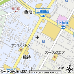 愛知県岡崎市上和田町南天白21周辺の地図