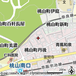 京都府京都市伏見区桃山町丹後33-78周辺の地図