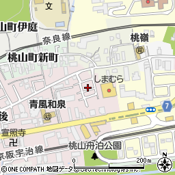 京都府京都市伏見区桃山町和泉5-21周辺の地図