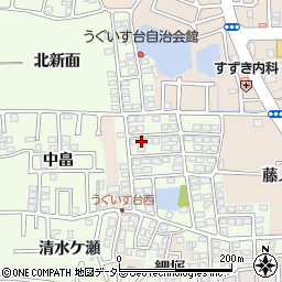 京都府長岡京市うぐいす台125-5周辺の地図