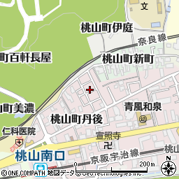 京都府京都市伏見区桃山町丹後33-36周辺の地図