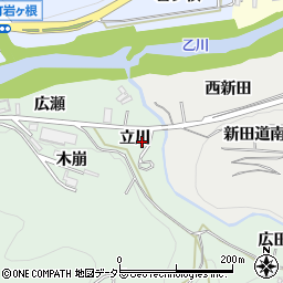 愛知県岡崎市保母町立川周辺の地図