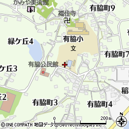 愛知県半田市有脇町5丁目周辺の地図