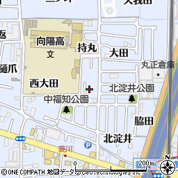 京都府向日市上植野町中福知10周辺の地図