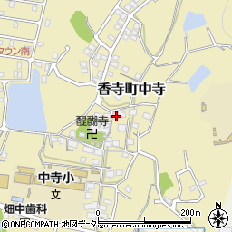 兵庫県姫路市香寺町中寺414周辺の地図