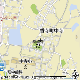 兵庫県姫路市香寺町中寺366周辺の地図