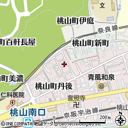 京都府京都市伏見区桃山町丹後33-35周辺の地図