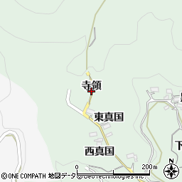 愛知県新城市牛倉寺領周辺の地図