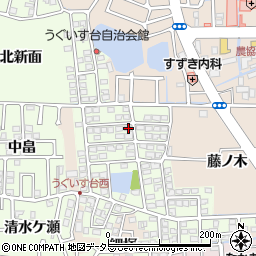京都府長岡京市うぐいす台134周辺の地図