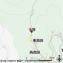 愛知県新城市牛倉（寺領）周辺の地図