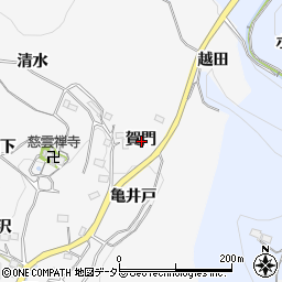 愛知県新城市須長賀門周辺の地図