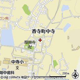 兵庫県姫路市香寺町中寺415周辺の地図