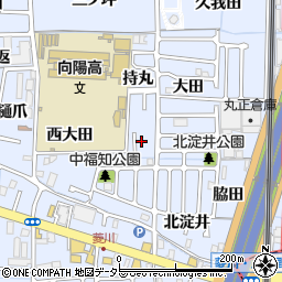 京都府向日市上植野町中福知10-8周辺の地図