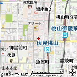 マクドナルド伏見桃山店周辺の地図