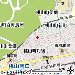 京都府京都市伏見区桃山町丹後33-43周辺の地図