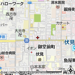 京都府京都市伏見区東大手町763周辺の地図