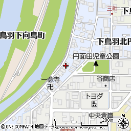 京都府京都市伏見区下鳥羽南三町54周辺の地図