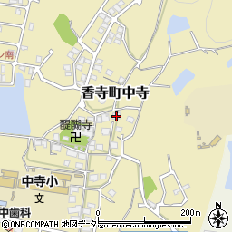 兵庫県姫路市香寺町中寺416周辺の地図