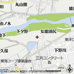 愛知県岡崎市岡町下タ野周辺の地図