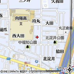 京都府向日市上植野町中福知10-7周辺の地図