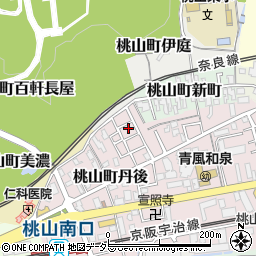 京都府京都市伏見区桃山町丹後33-49周辺の地図