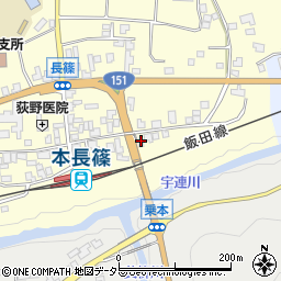 愛知県新城市長篠貝津周辺の地図