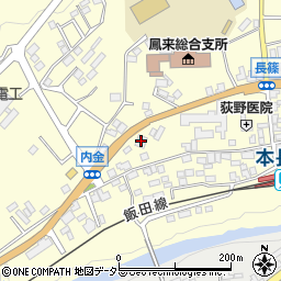 豊川信用金庫鳳来支店周辺の地図