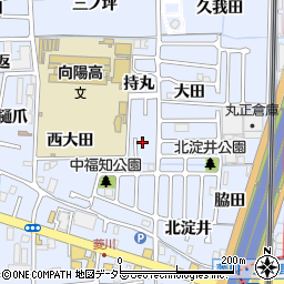 京都府向日市上植野町中福知10-6周辺の地図