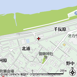 愛知県岡崎市赤渋町北浦14周辺の地図