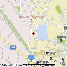 兵庫県姫路市香寺町中寺236-19周辺の地図