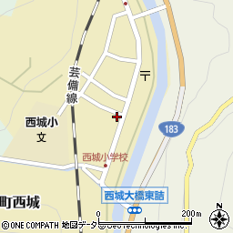 広島県庄原市西城町西城126-1周辺の地図