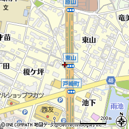 ホームメイト　岡崎・戸崎店周辺の地図
