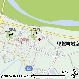 滋賀県甲賀市甲賀町岩室1015周辺の地図
