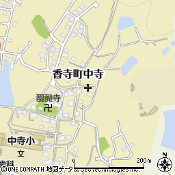 兵庫県姫路市香寺町中寺419周辺の地図