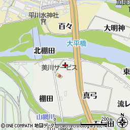 愛知県岡崎市岡町西金山周辺の地図
