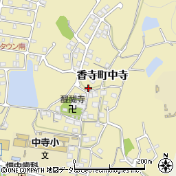 兵庫県姫路市香寺町中寺364周辺の地図