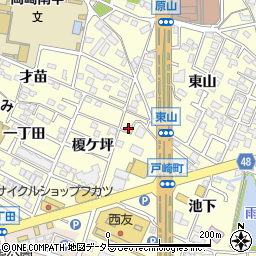 愛知県岡崎市戸崎町才苗11-2周辺の地図