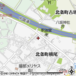 兵庫県加西市北条町横尾56周辺の地図