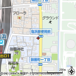 三十三銀行塩浜支店周辺の地図