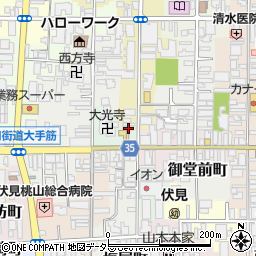 京都府京都市伏見区南部町87周辺の地図