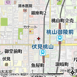 〒612-8089 京都府京都市伏見区銀座町の地図