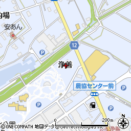 愛知県安城市赤松町浄善周辺の地図