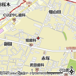 京都府宇治市木幡赤塚23-2周辺の地図