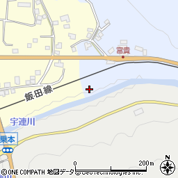 愛知県新城市富栄道ノ下周辺の地図