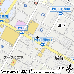 愛知県岡崎市上和田町サジ周辺の地図