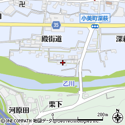 愛知県岡崎市小美町殿街道81-2周辺の地図